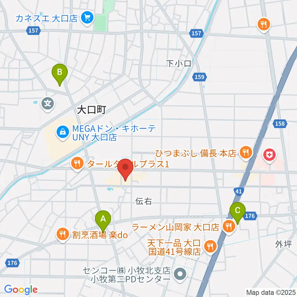 大口町歴史民俗資料館周辺のコンビニエンスストア一覧地図