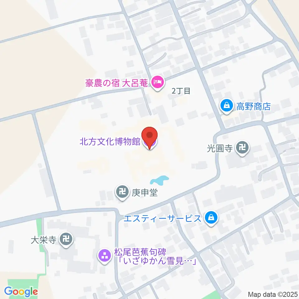 北方文化博物館周辺のコンビニエンスストア一覧地図