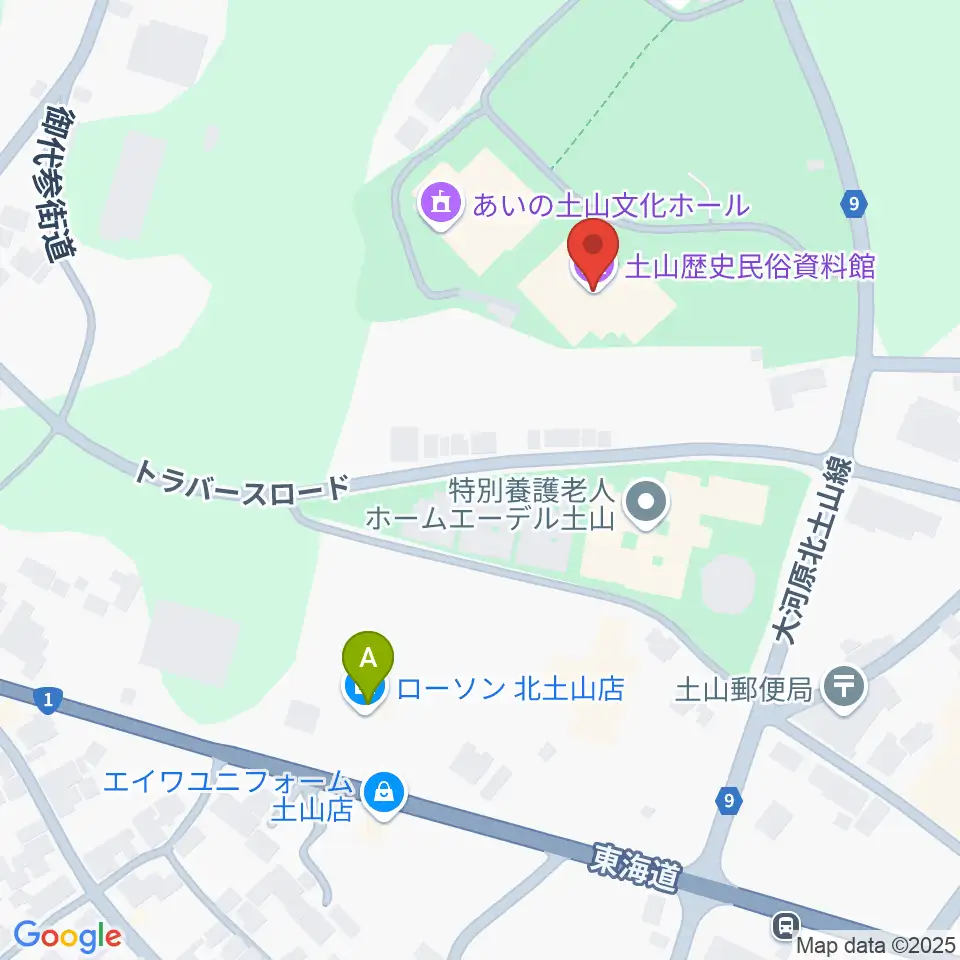 甲賀市土山歴史民俗資料館周辺のコンビニエンスストア一覧地図