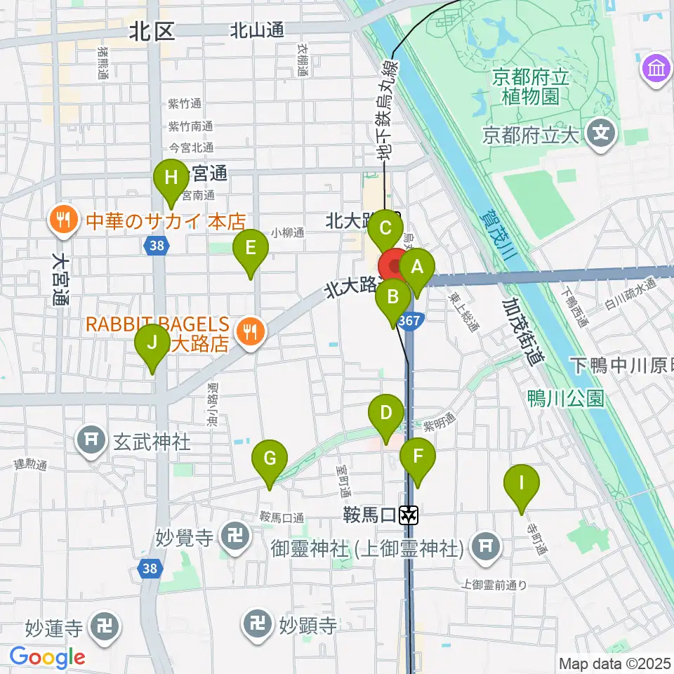 大谷大学博物館周辺のコンビニエンスストア一覧地図