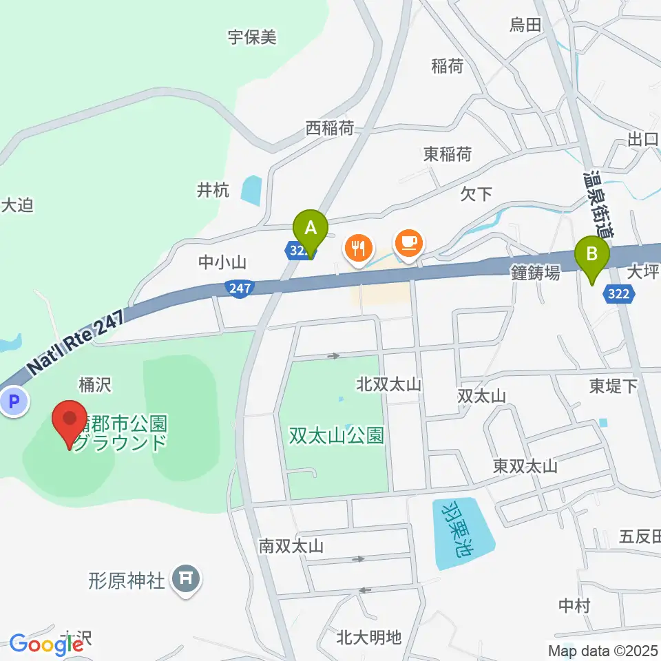 蒲郡市公園グラウンド野球場周辺のコンビニエンスストア一覧地図