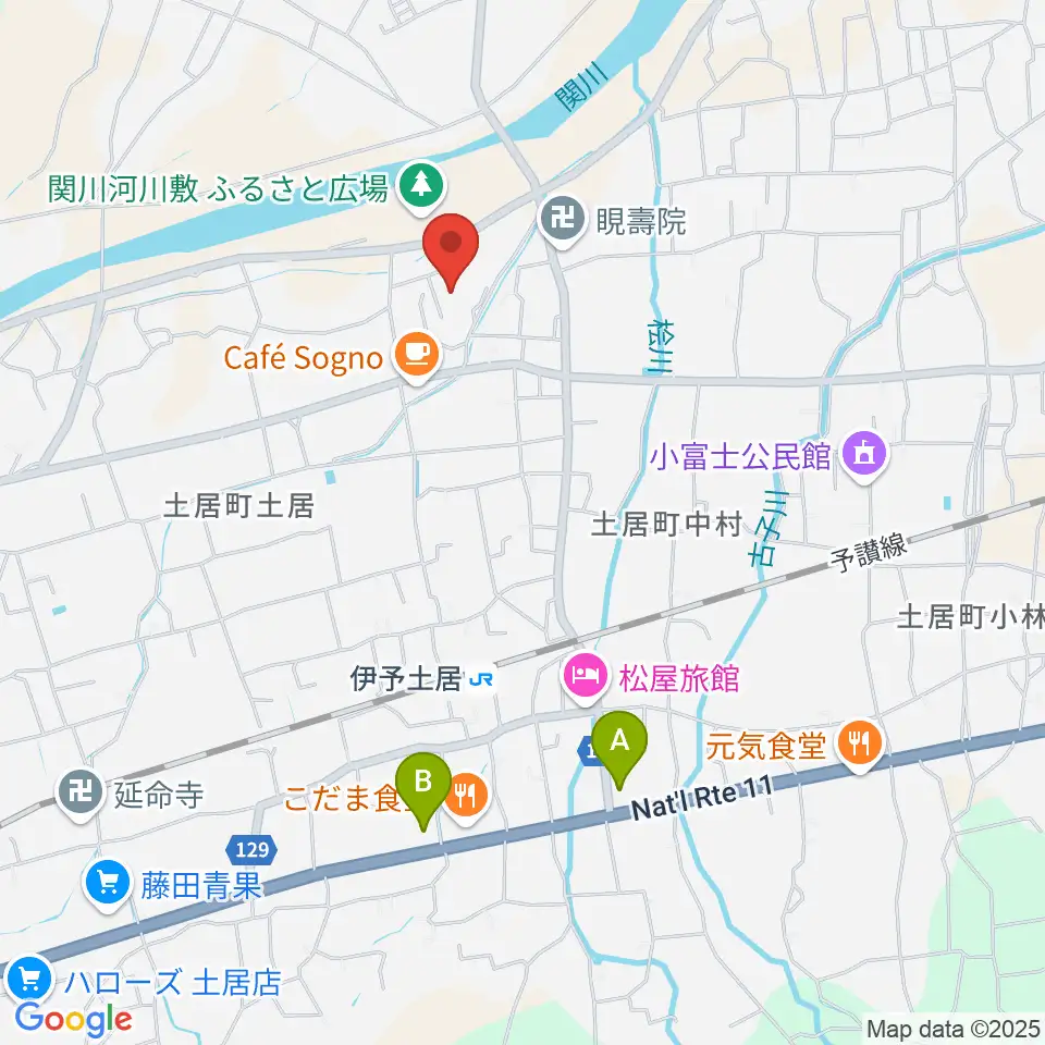 アリーナ土居周辺のコンビニエンスストア一覧地図