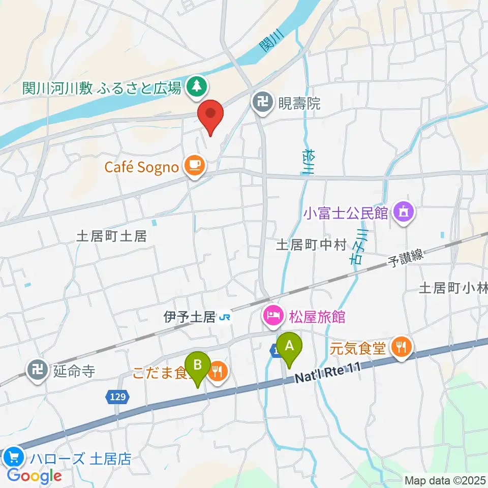 アリーナ土居周辺のコンビニエンスストア一覧地図