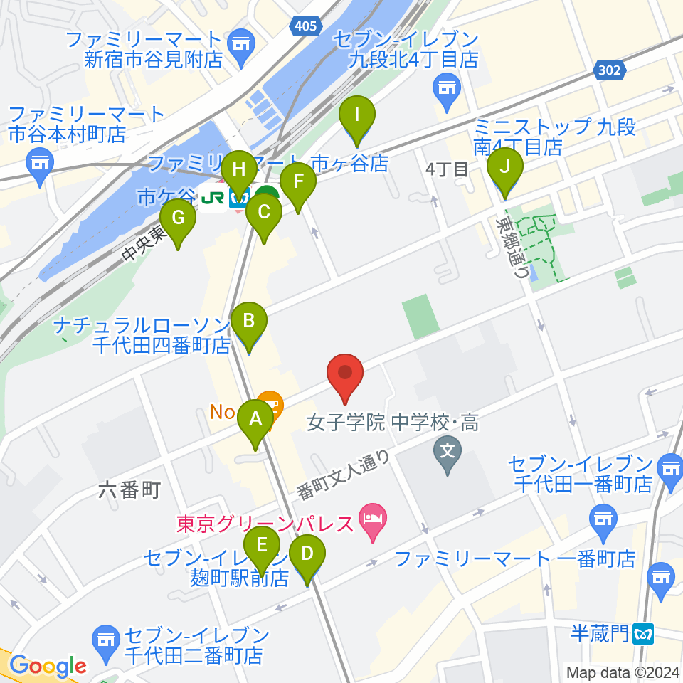 サウンドインスタジオ周辺のコンビニエンスストア一覧地図