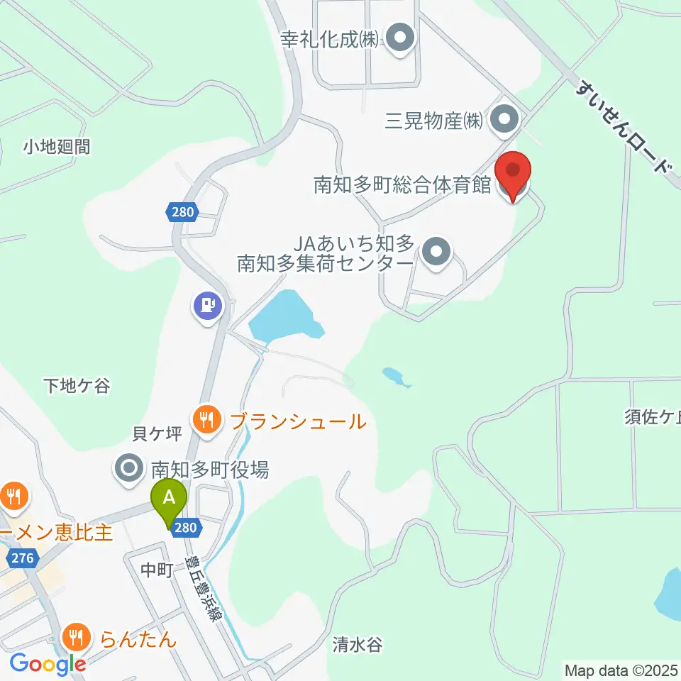南知多町総合体育館周辺のコンビニエンスストア一覧地図