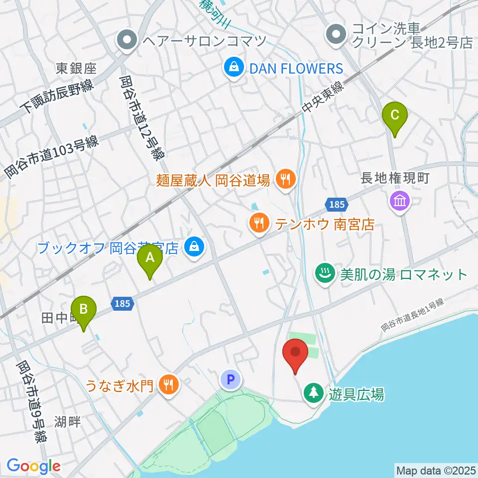 スワンドーム 岡谷市民総合体育館 西体育館周辺のコンビニエンスストア一覧地図