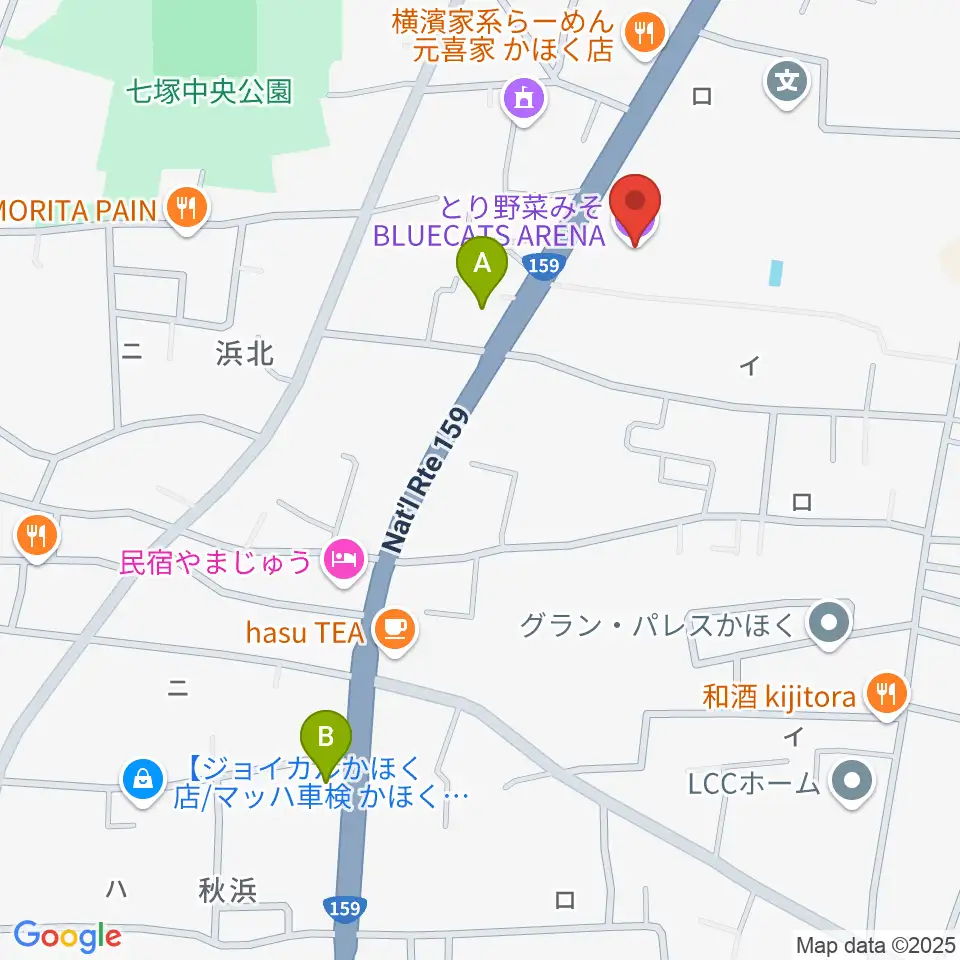 とり野菜みそ BLUECATS ARENA周辺のコンビニエンスストア一覧地図