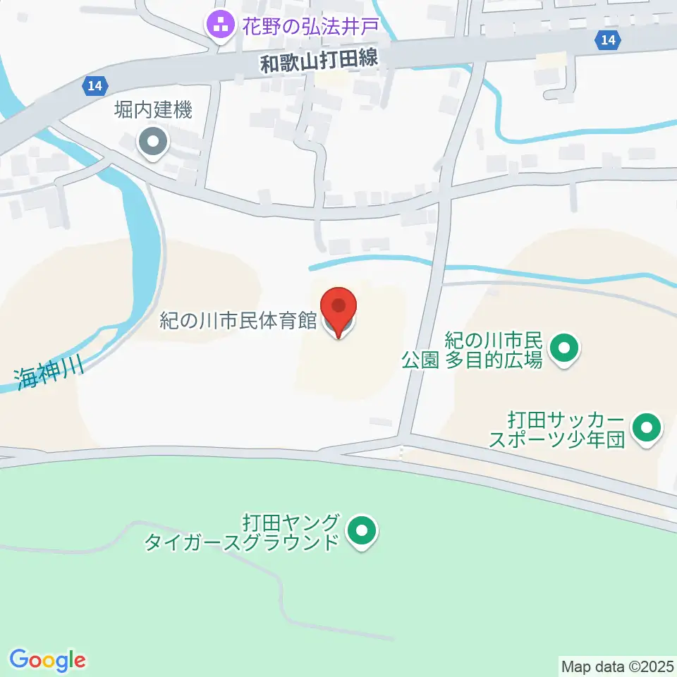 紀の川市民体育館周辺のコンビニエンスストア一覧地図