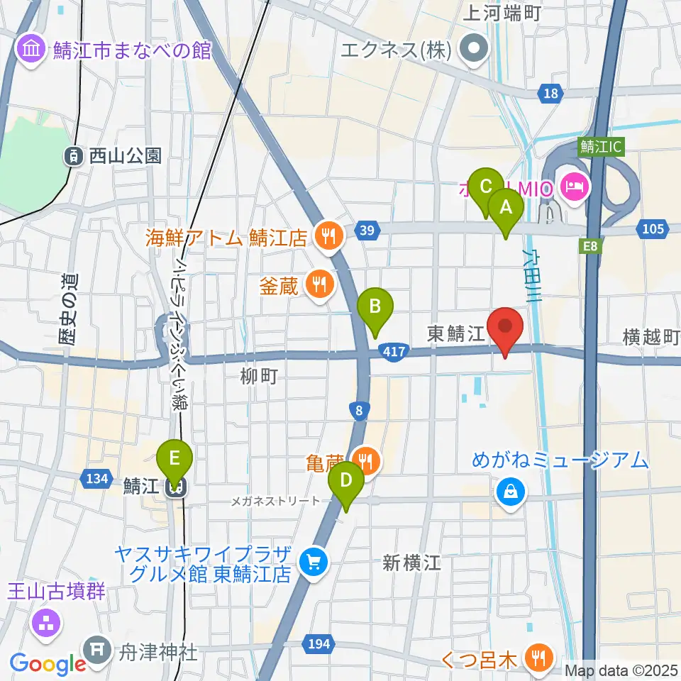 伊藤柏翠俳句記念館周辺のコンビニエンスストア一覧地図