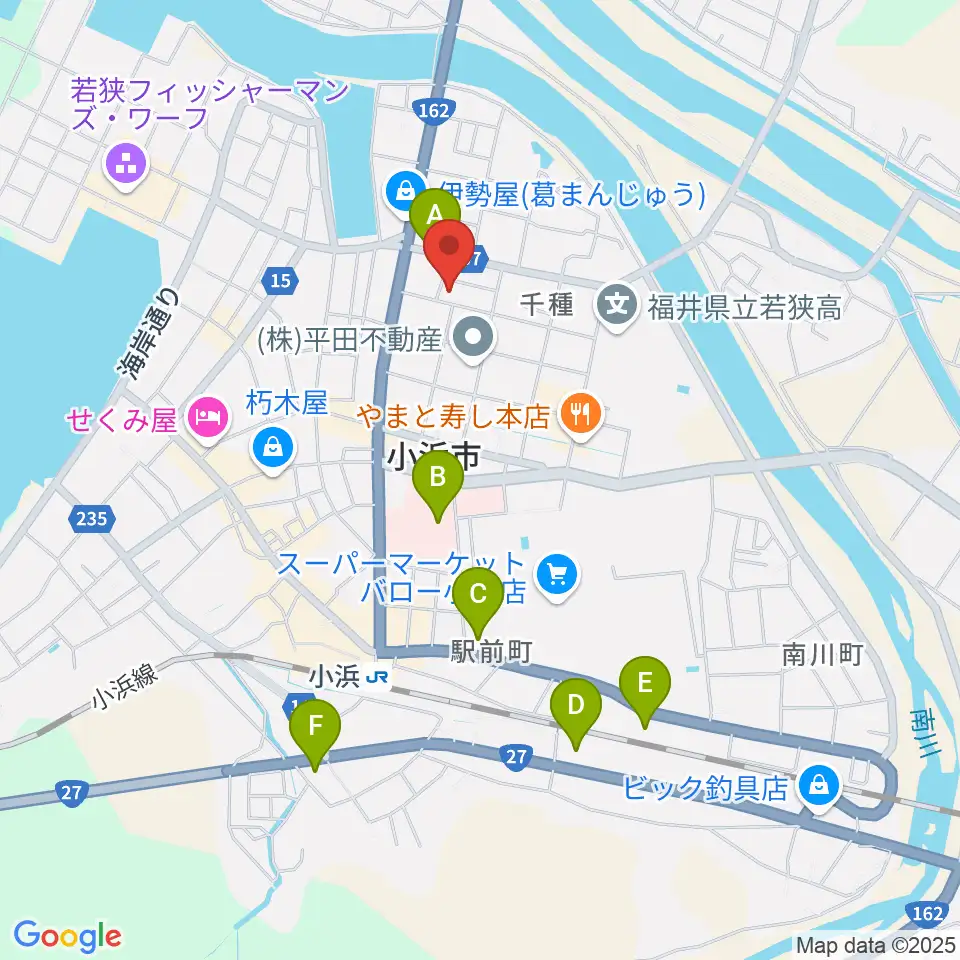 山川登美子記念館周辺のコンビニエンスストア一覧地図