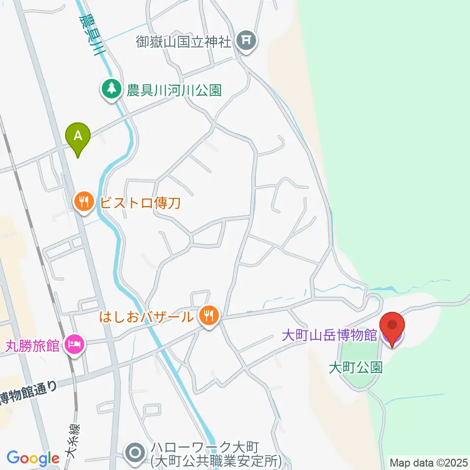 市立大町山岳博物館周辺のコンビニエンスストア一覧地図