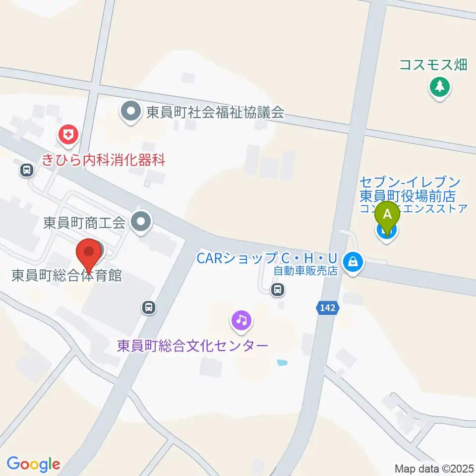東員町総合体育館周辺のコンビニエンスストア一覧地図