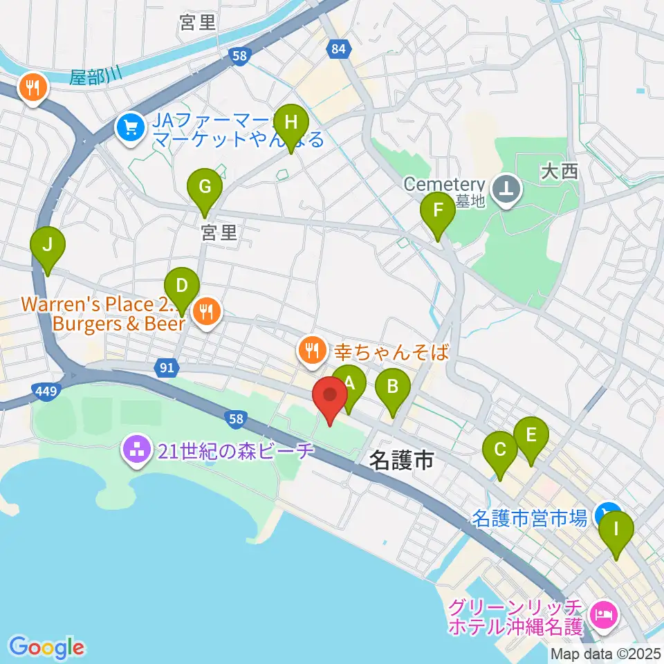 21世紀の森体育館周辺のコンビニエンスストア一覧地図