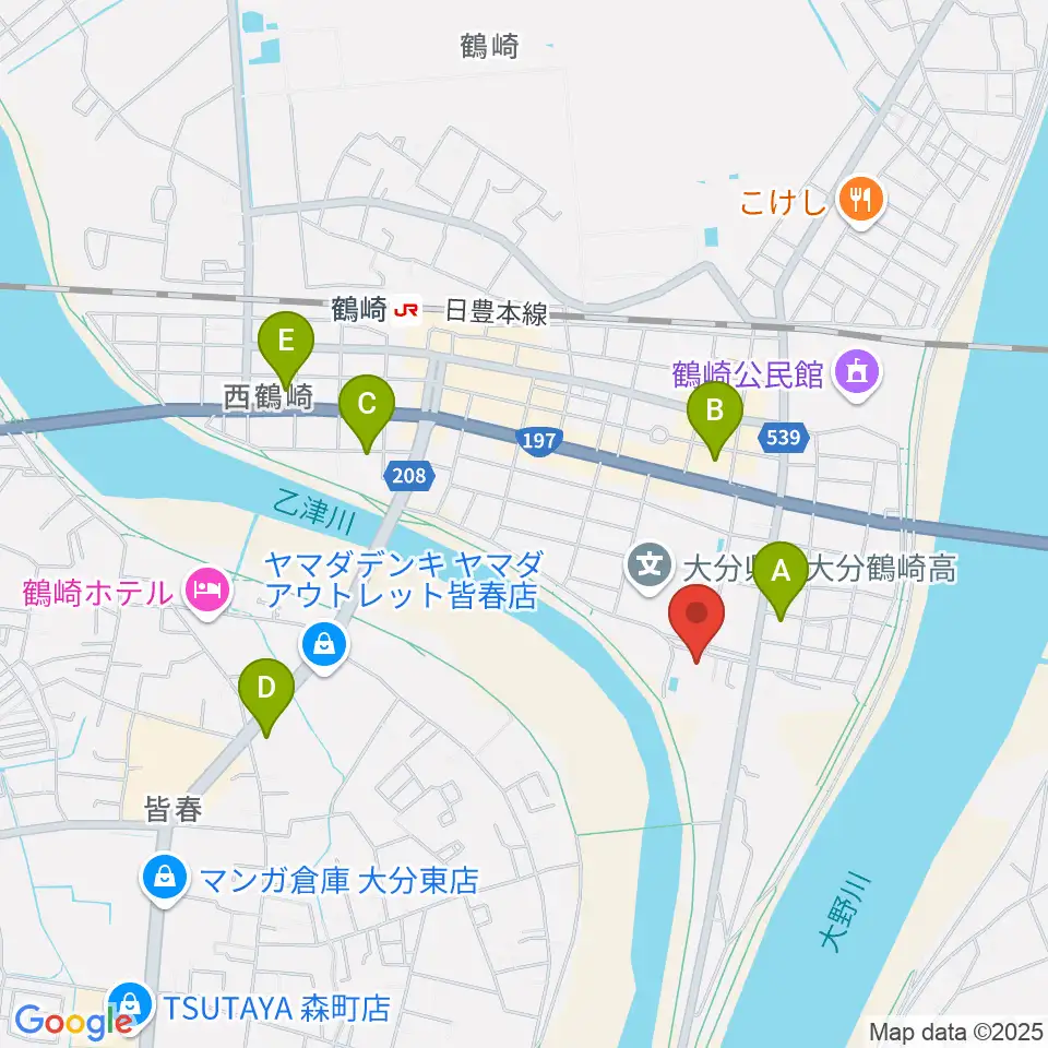 毛利空桑記念館周辺のコンビニエンスストア一覧地図
