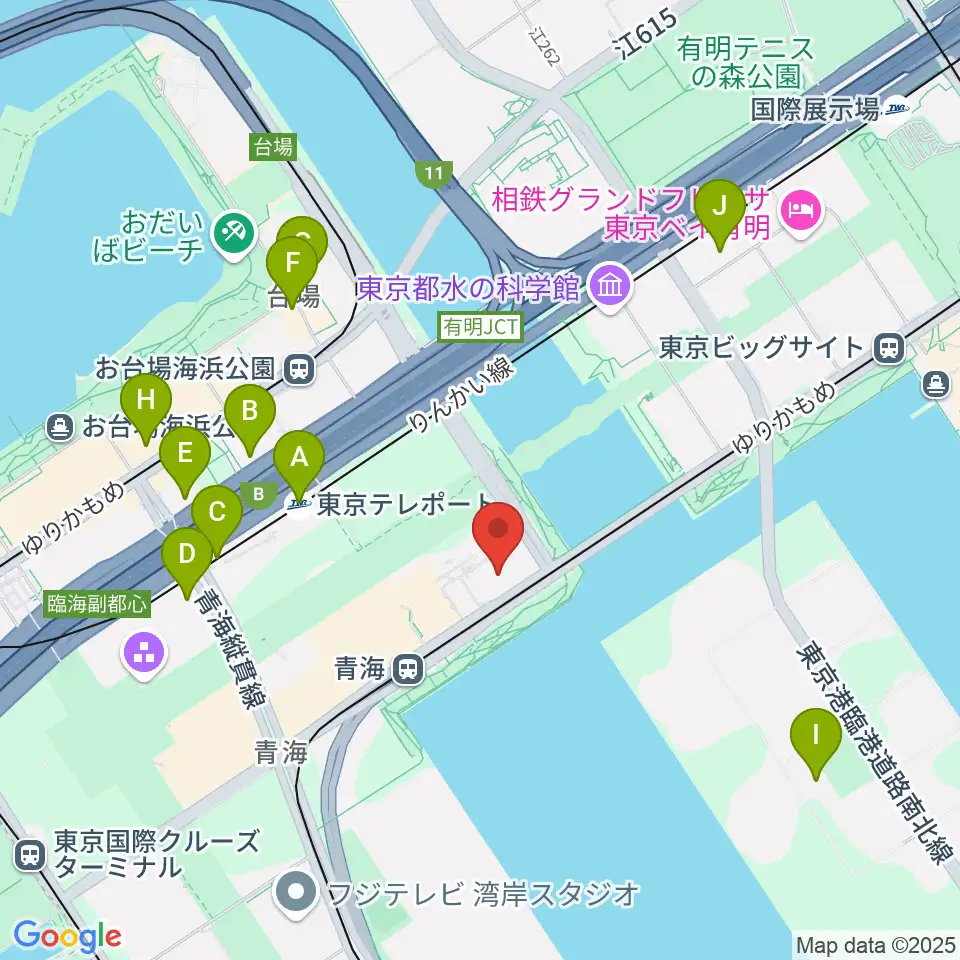 adidas SPORTS PARK周辺のコンビニエンスストア一覧地図