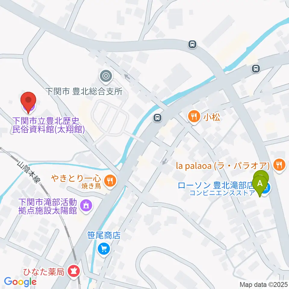 下関市立豊北歴史民俗資料館周辺のコンビニエンスストア一覧地図