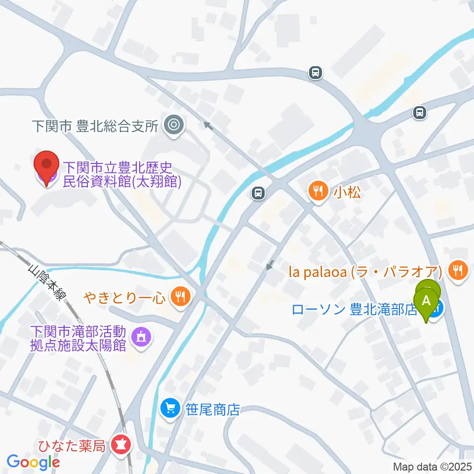 下関市立豊北歴史民俗資料館周辺のコンビニエンスストア一覧地図