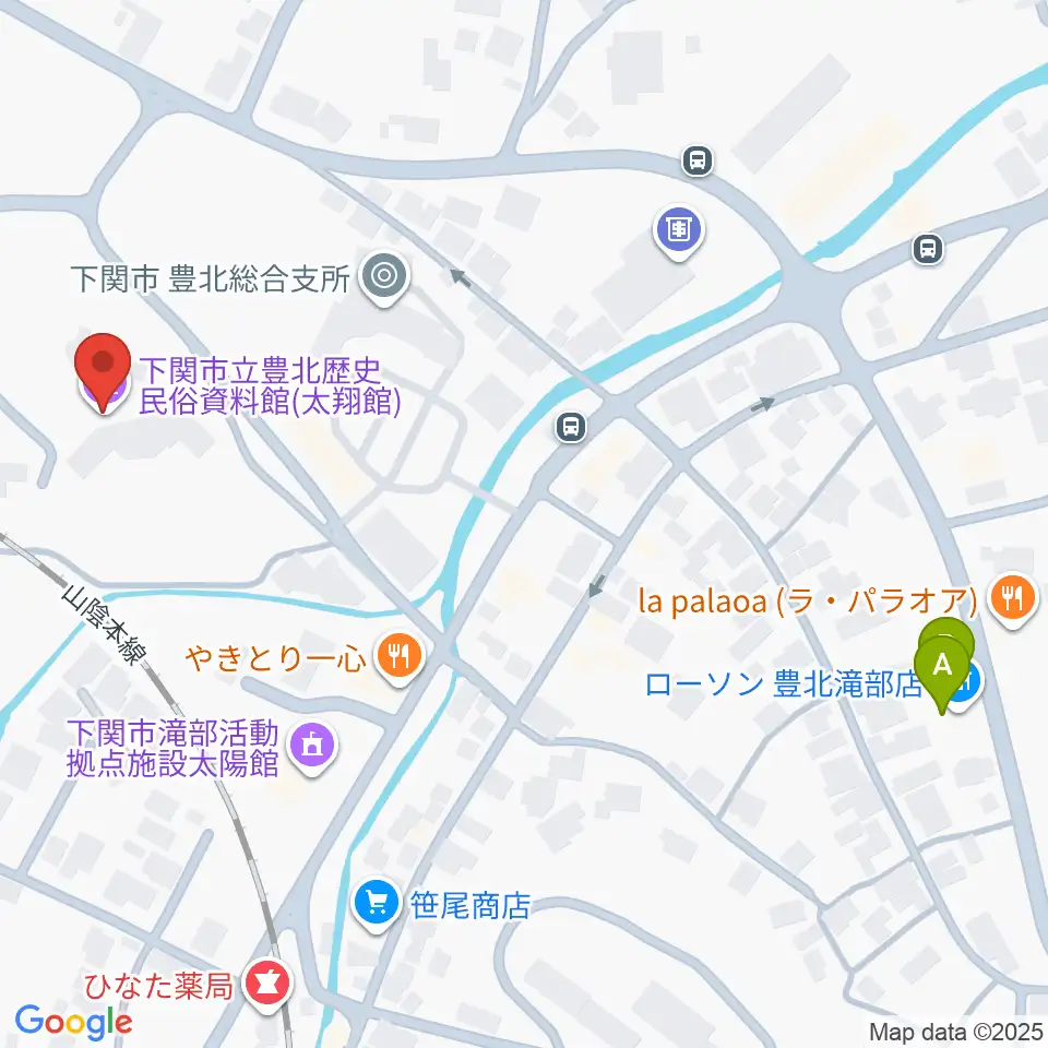 下関市立豊北歴史民俗資料館周辺のコンビニエンスストア一覧地図