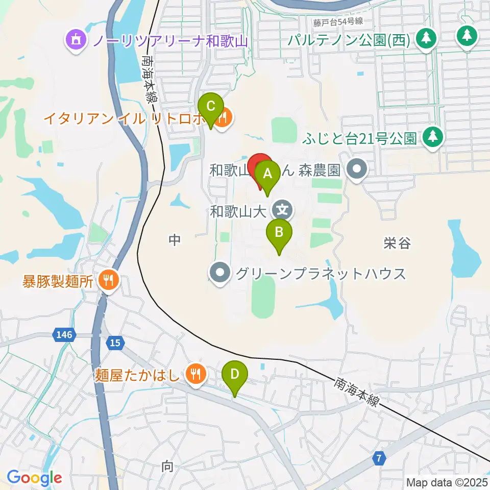 和歌山大学紀州経済史文化史研究所周辺のコンビニエンスストア一覧地図