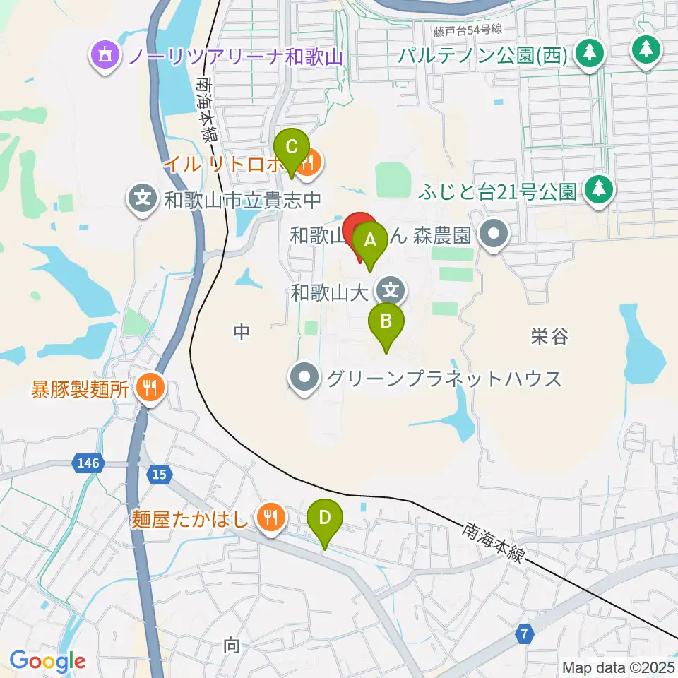 和歌山大学紀州経済史文化史研究所周辺のコンビニエンスストア一覧地図