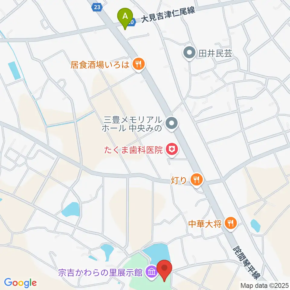 宗吉かわらの里展示館周辺のコンビニエンスストア一覧地図