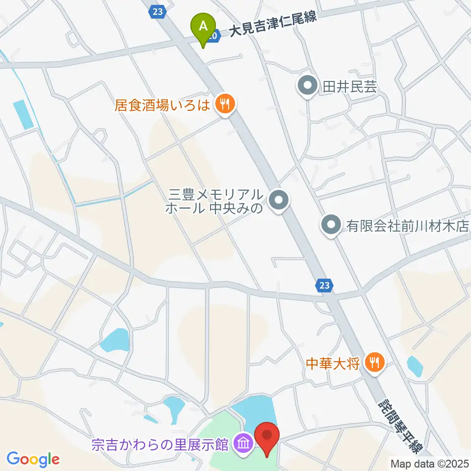 宗吉かわらの里展示館周辺のコンビニエンスストア一覧地図