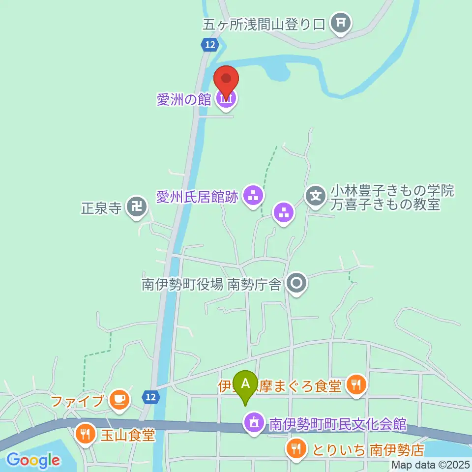 愛洲の館周辺のコンビニエンスストア一覧地図