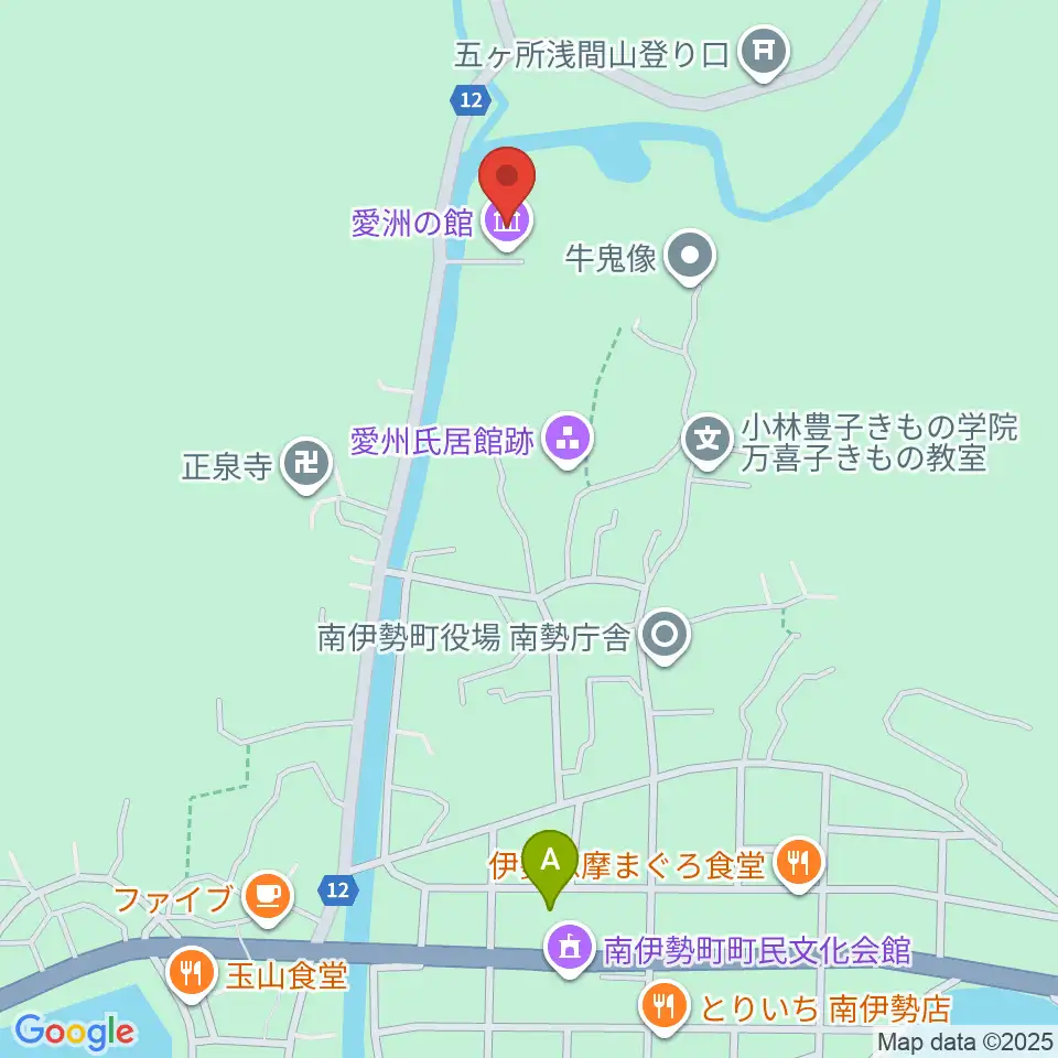 愛洲の館周辺のコンビニエンスストア一覧地図