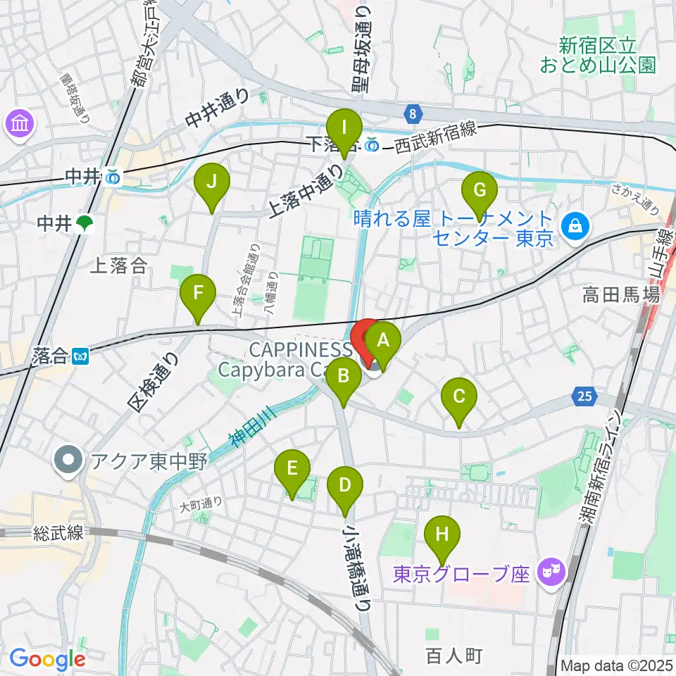 GOLDILOCKS PLAYROOM周辺のコンビニエンスストア一覧地図
