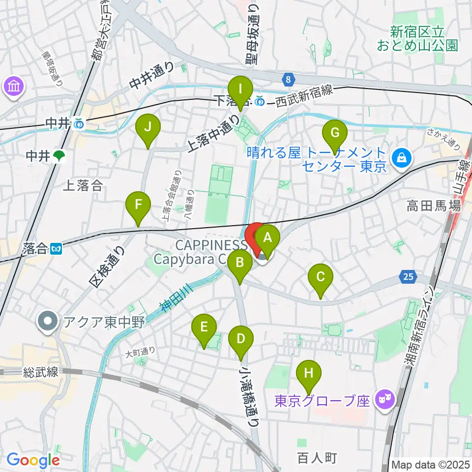 GOLDILOCKS PLAYROOM周辺のコンビニエンスストア一覧地図