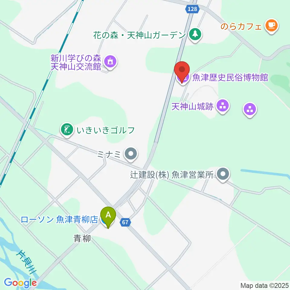 魚津歴史民俗博物館周辺のコンビニエンスストア一覧地図