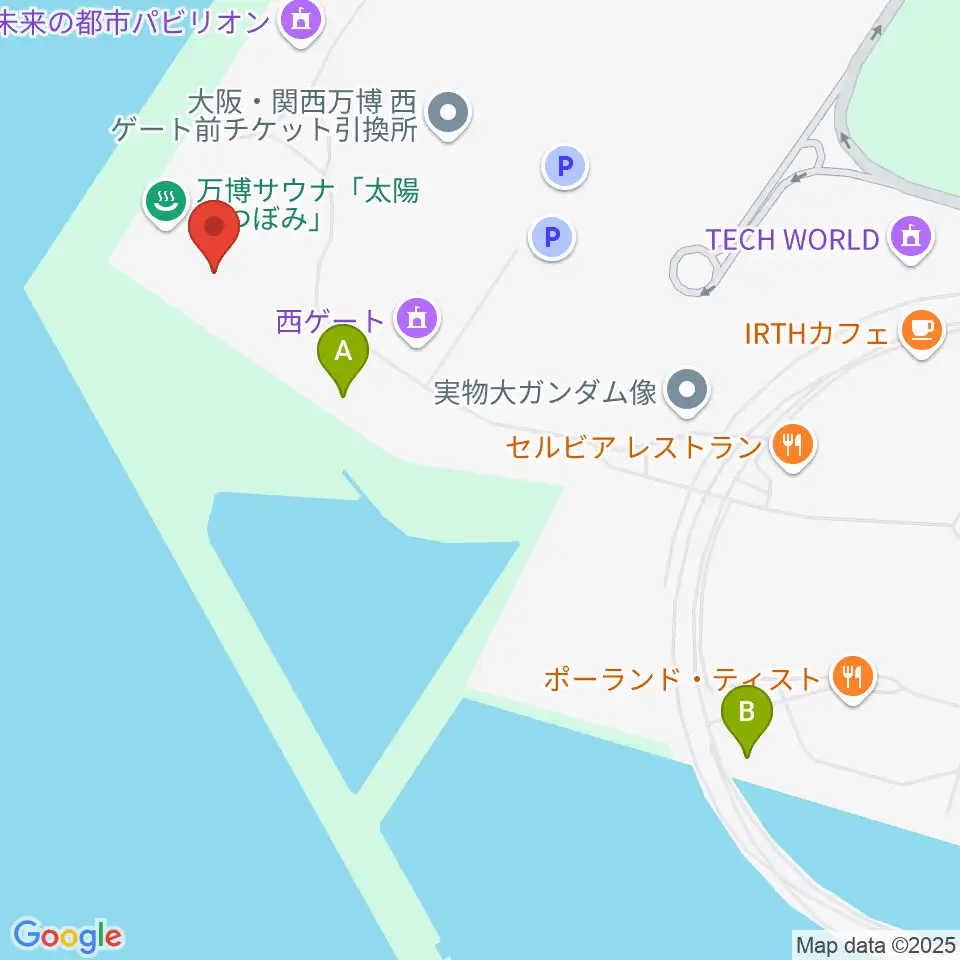 EXPOアリーナ Matsuri周辺のコンビニエンスストア一覧地図