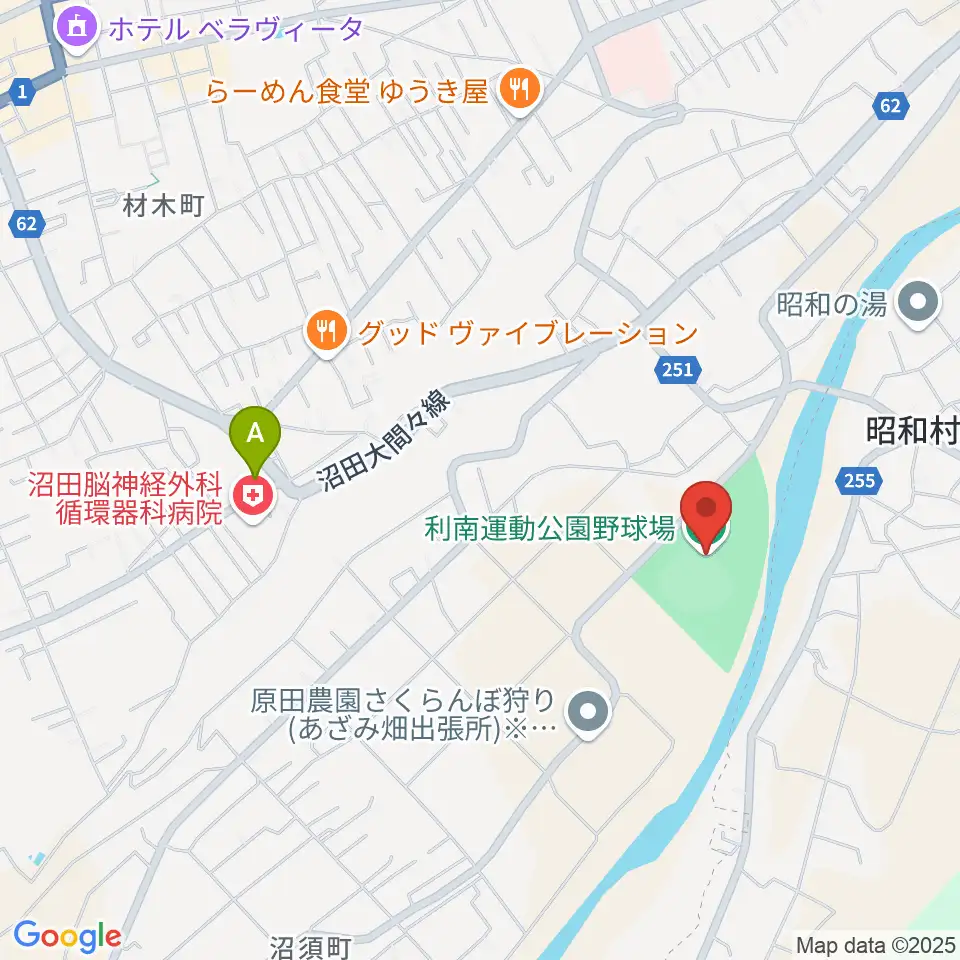 オリエントスタジアムぬまた周辺のコンビニエンスストア一覧地図