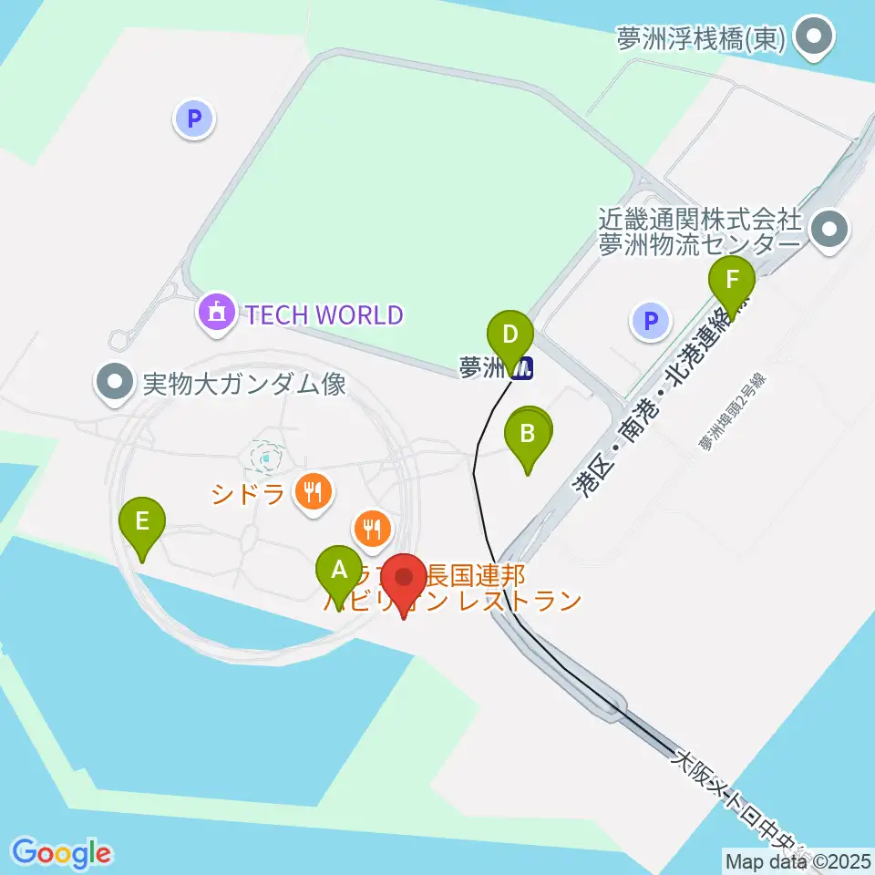 EXPOナショナルデーホール レイガーデン周辺のコンビニエンスストア一覧地図