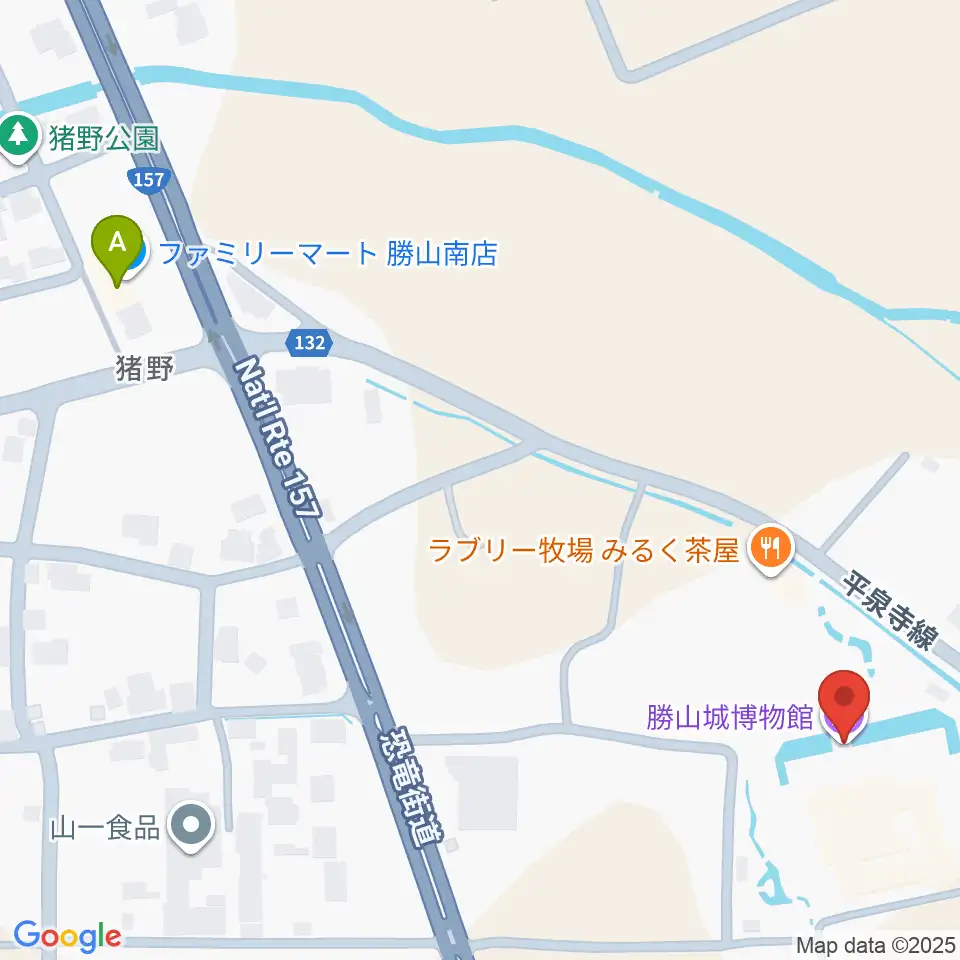 勝山城博物館周辺のコンビニエンスストア一覧地図