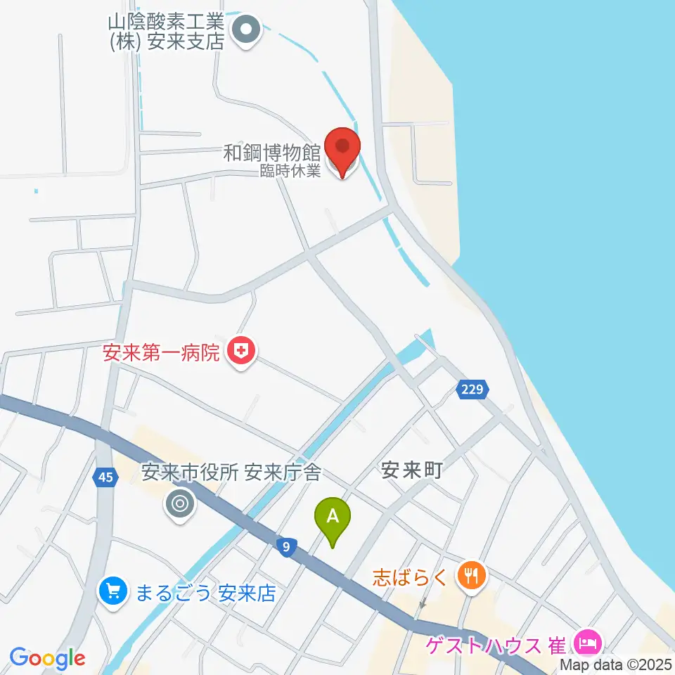 和鋼博物館周辺のコンビニエンスストア一覧地図