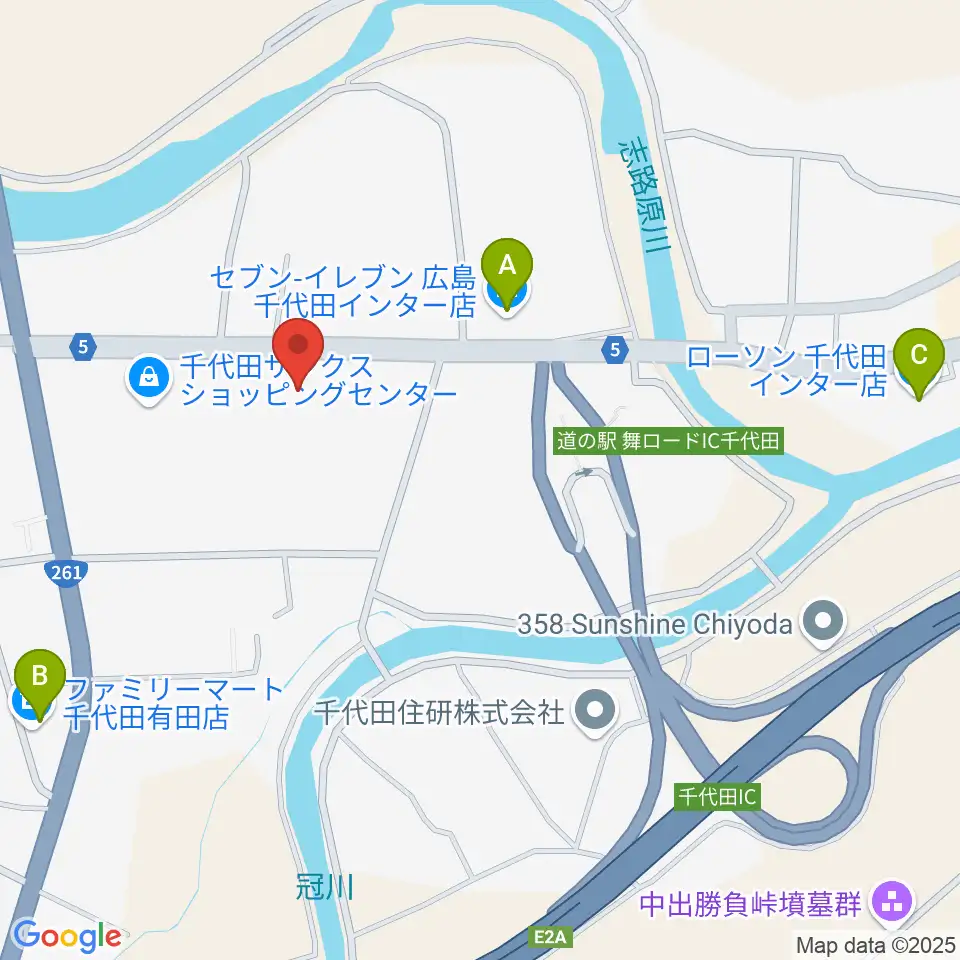 芸北民俗芸能保存伝承館周辺のコンビニエンスストア一覧地図