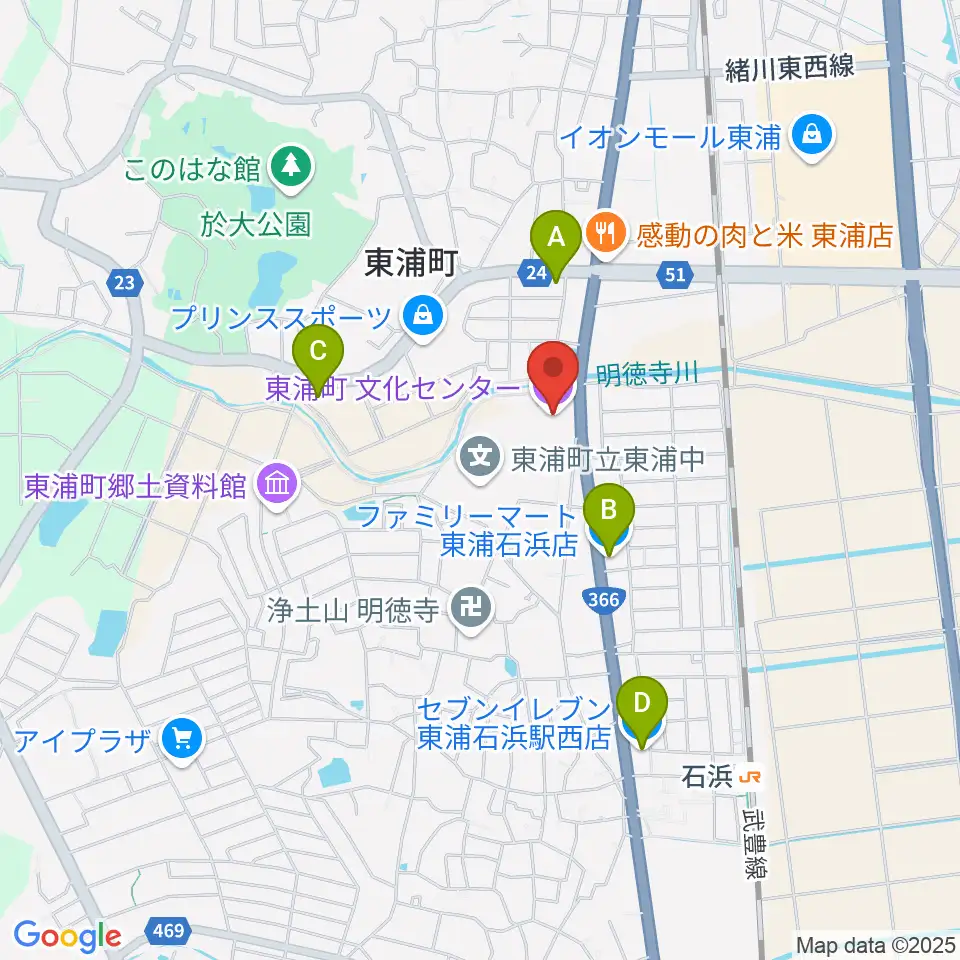 メモリーとんがったスタイル文化センター周辺のコンビニエンスストア一覧地図