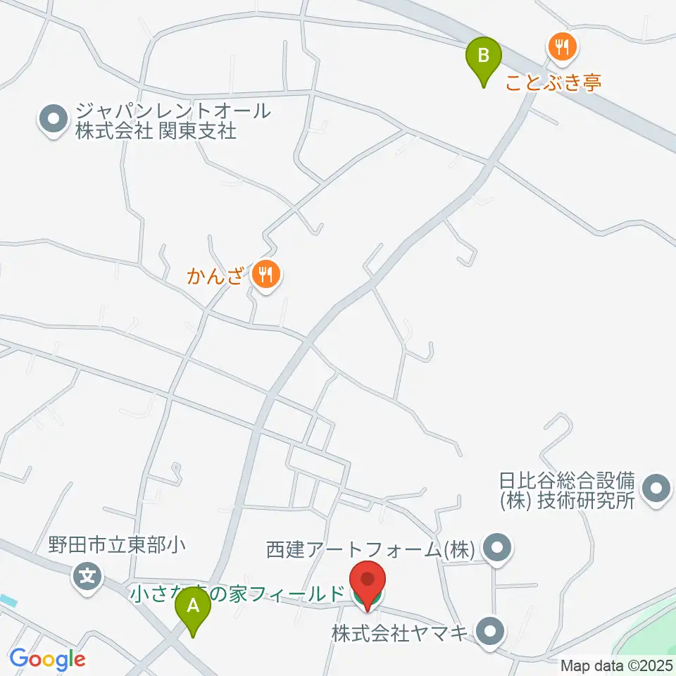 小さな森の家フィールド周辺のコンビニエンスストア一覧地図