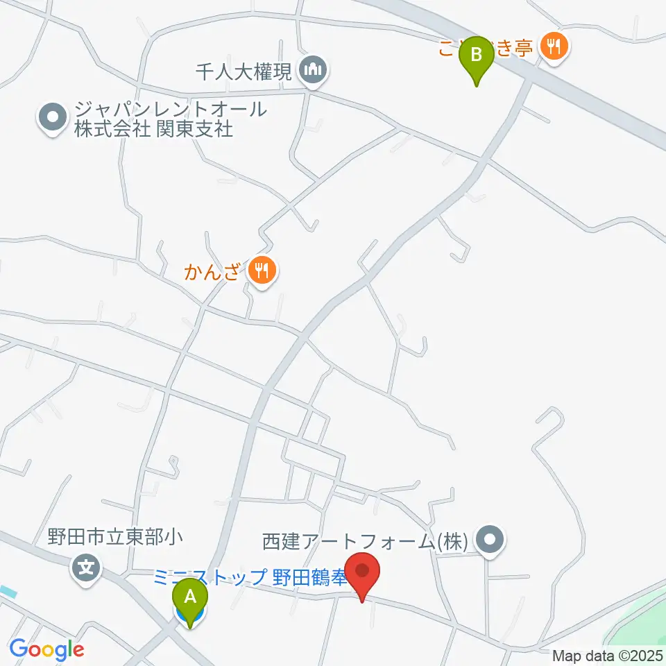 小さな森の家フィールド周辺のコンビニエンスストア一覧地図