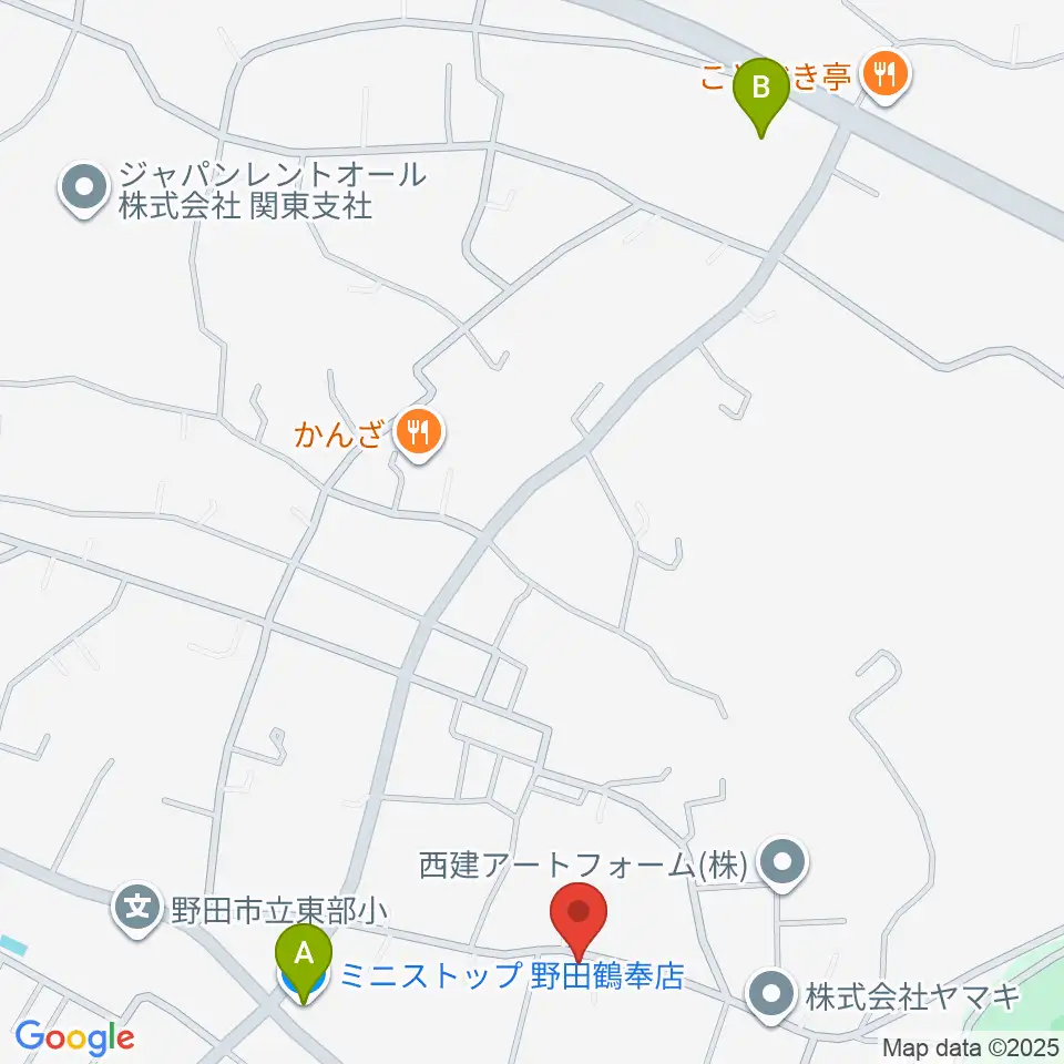 小さな森の家フィールド周辺のコンビニエンスストア一覧地図