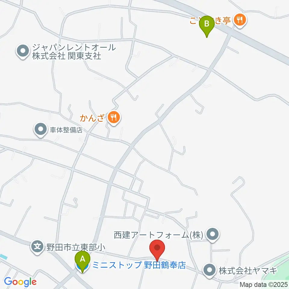 小さな森の家フィールド周辺のコンビニエンスストア一覧地図