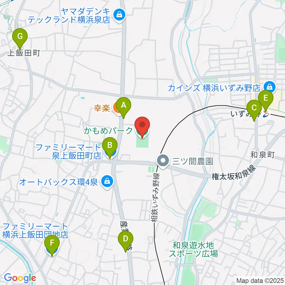 かもめパーク周辺のコンビニエンスストア一覧地図