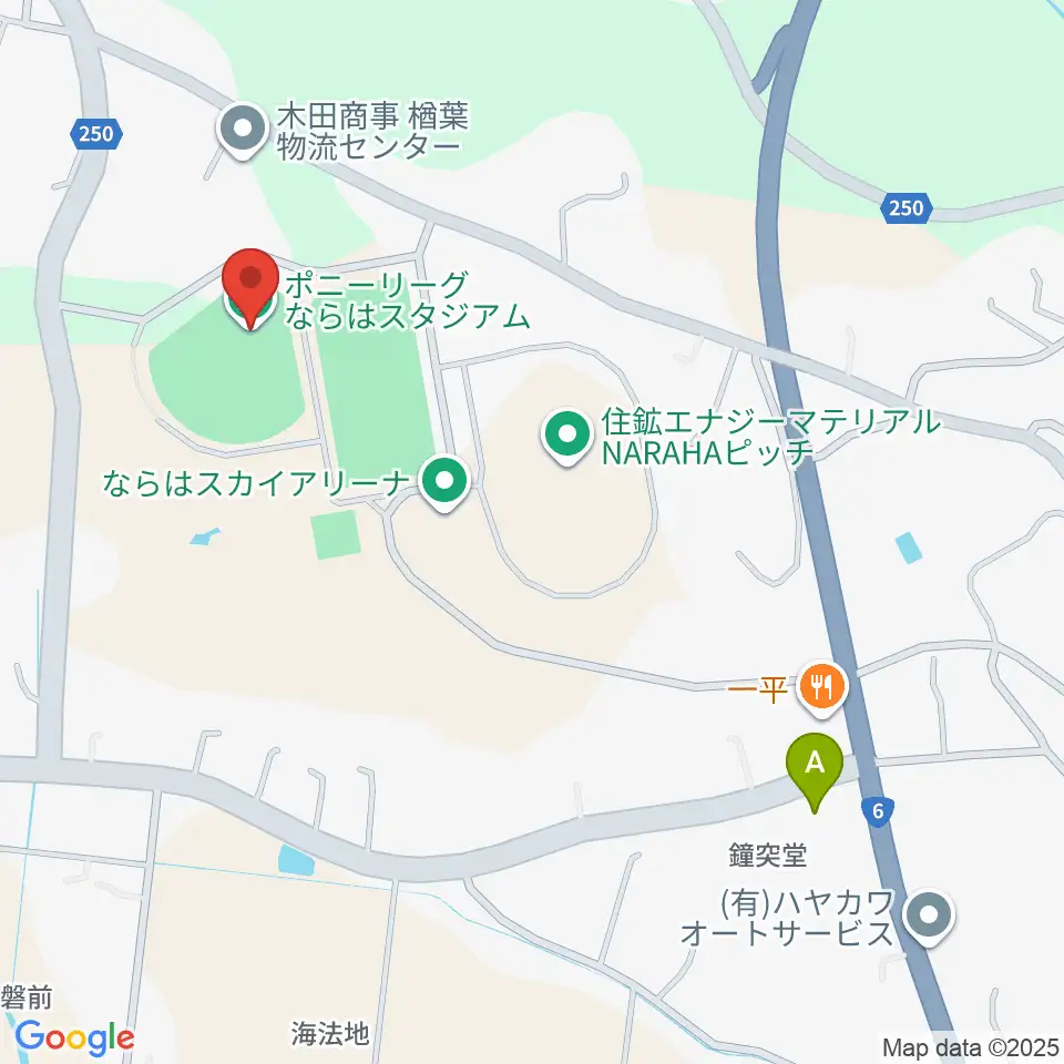 ポニーリーグ NARAHA STADIUM周辺のコンビニエンスストア一覧地図