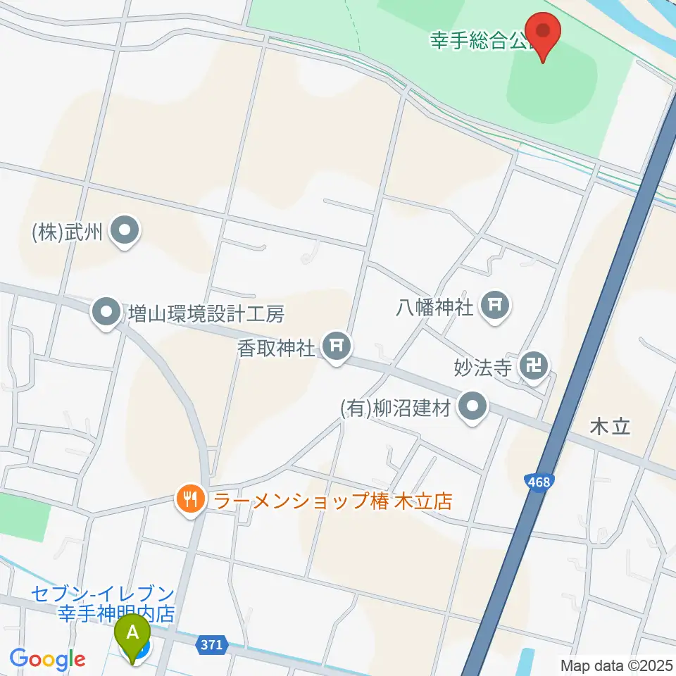 ひばりが丘球場周辺のコンビニエンスストア一覧地図