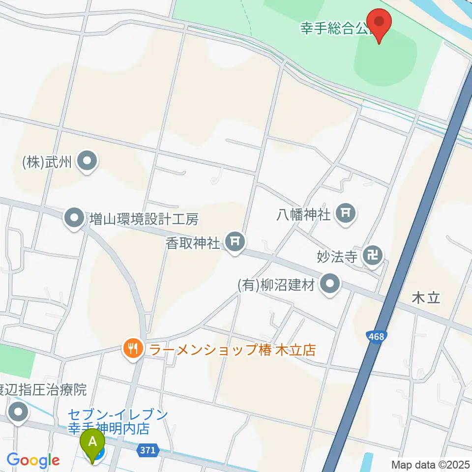 ひばりが丘球場周辺のコンビニエンスストア一覧地図
