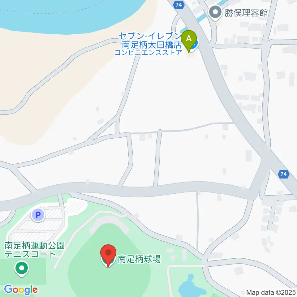 南足柄球場周辺のコンビニエンスストア一覧地図