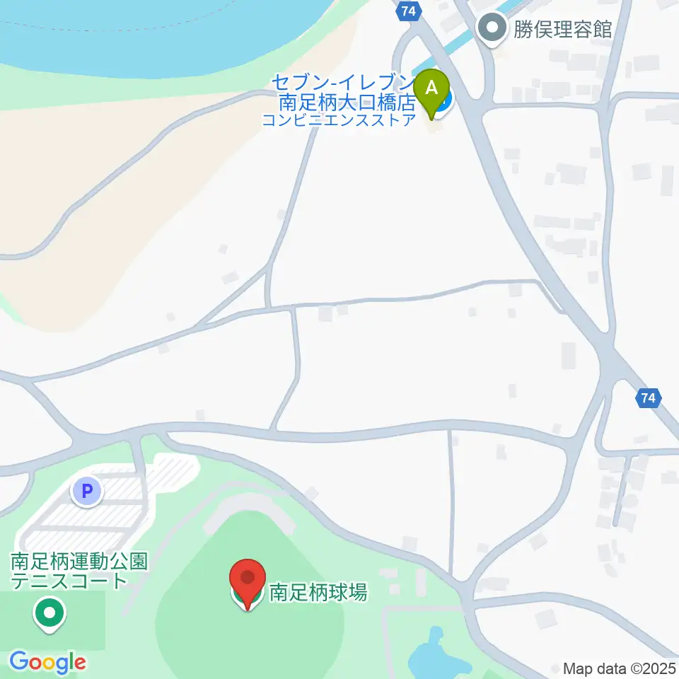 南足柄球場周辺のコンビニエンスストア一覧地図