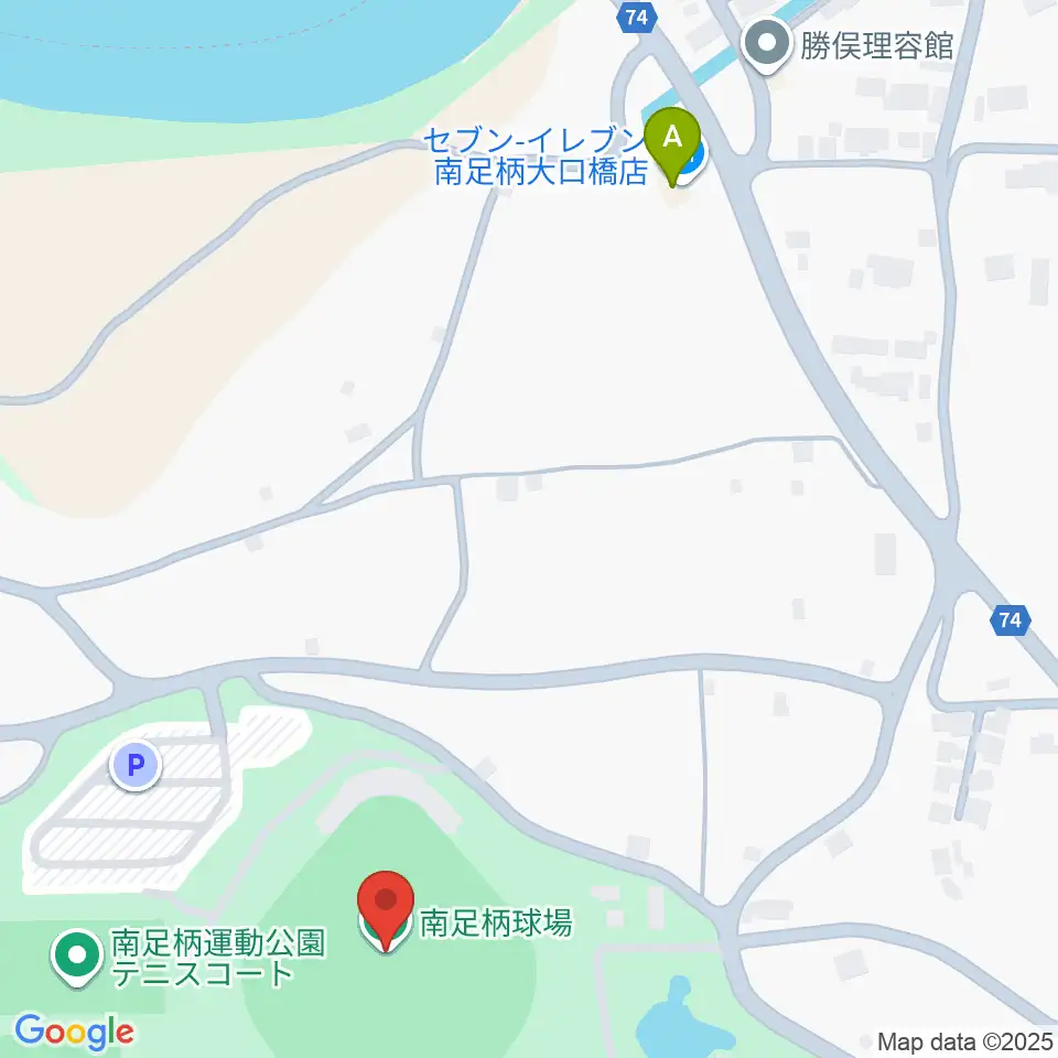 南足柄球場周辺のコンビニエンスストア一覧地図