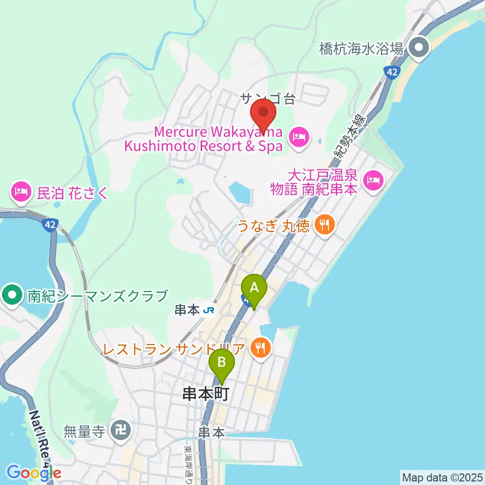 串本サン・ナンタンランド野球場周辺のコンビニエンスストア一覧地図
